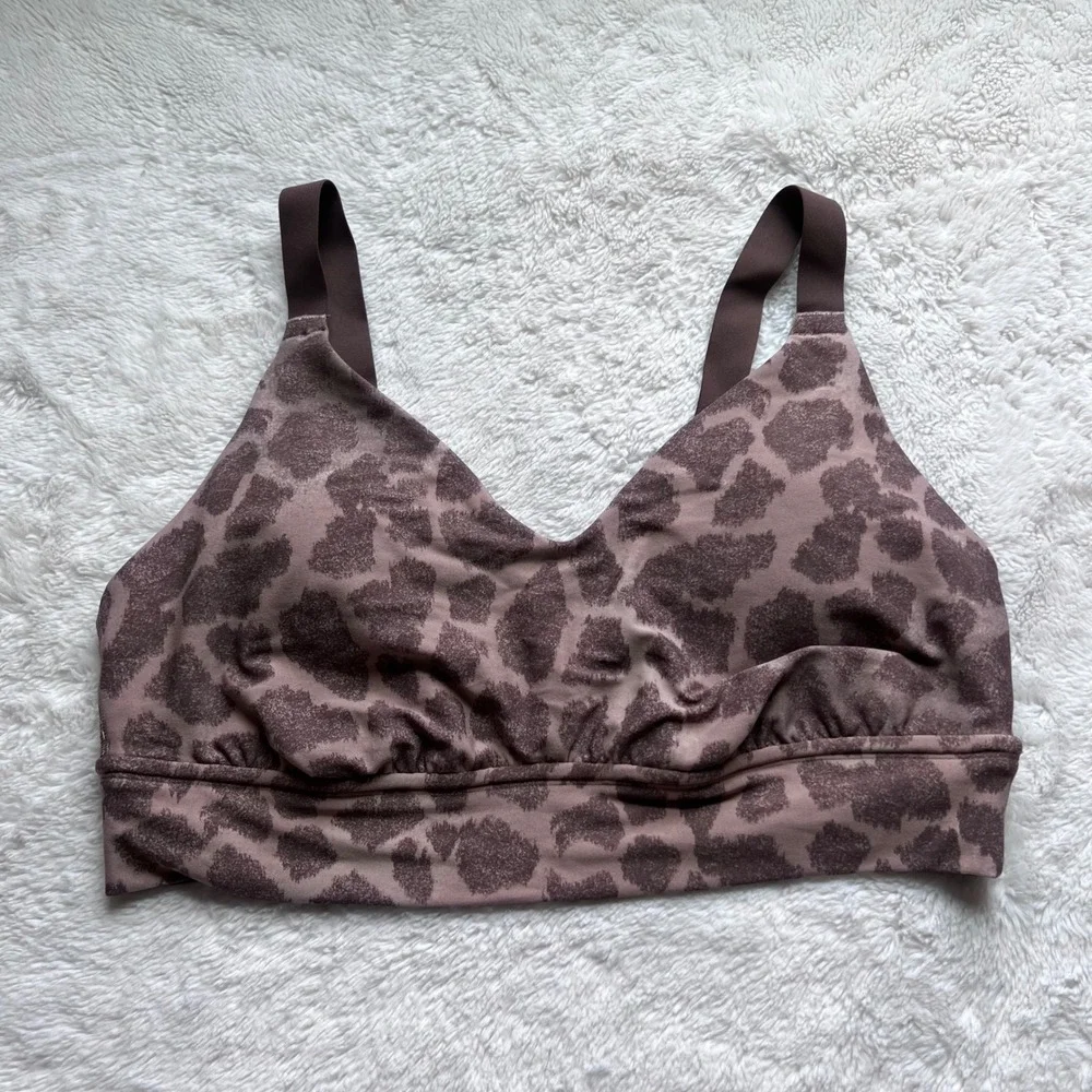 OFFLINE by Aerie Real Me Stretch Leopard Print Medium Support Sports Bra XL NWOT